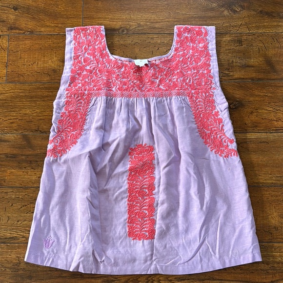 j.marie Tops - Embroidered Pink and Purple Top